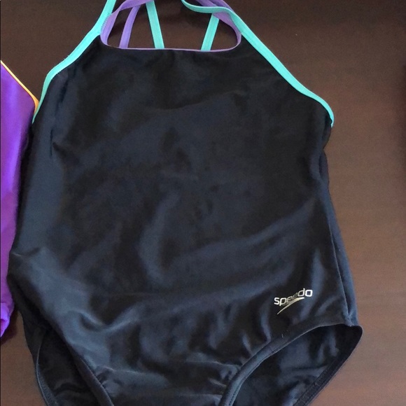 Lot of 2 Speedo Girls Bathing suits size 8 - Picture 3 of 4